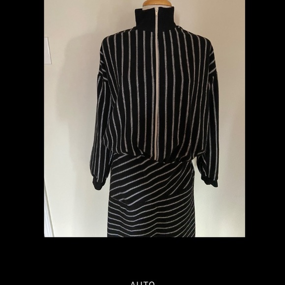 Zara Striped Asymmetric Dress - Picture 6 of 6
